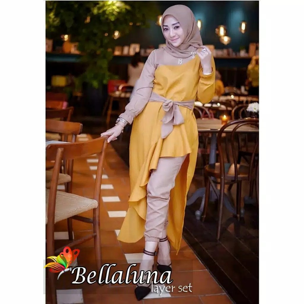 Bellaluna Set  OUTFIT TERMURAH  Setelan Jeanetta 5 Warna 4