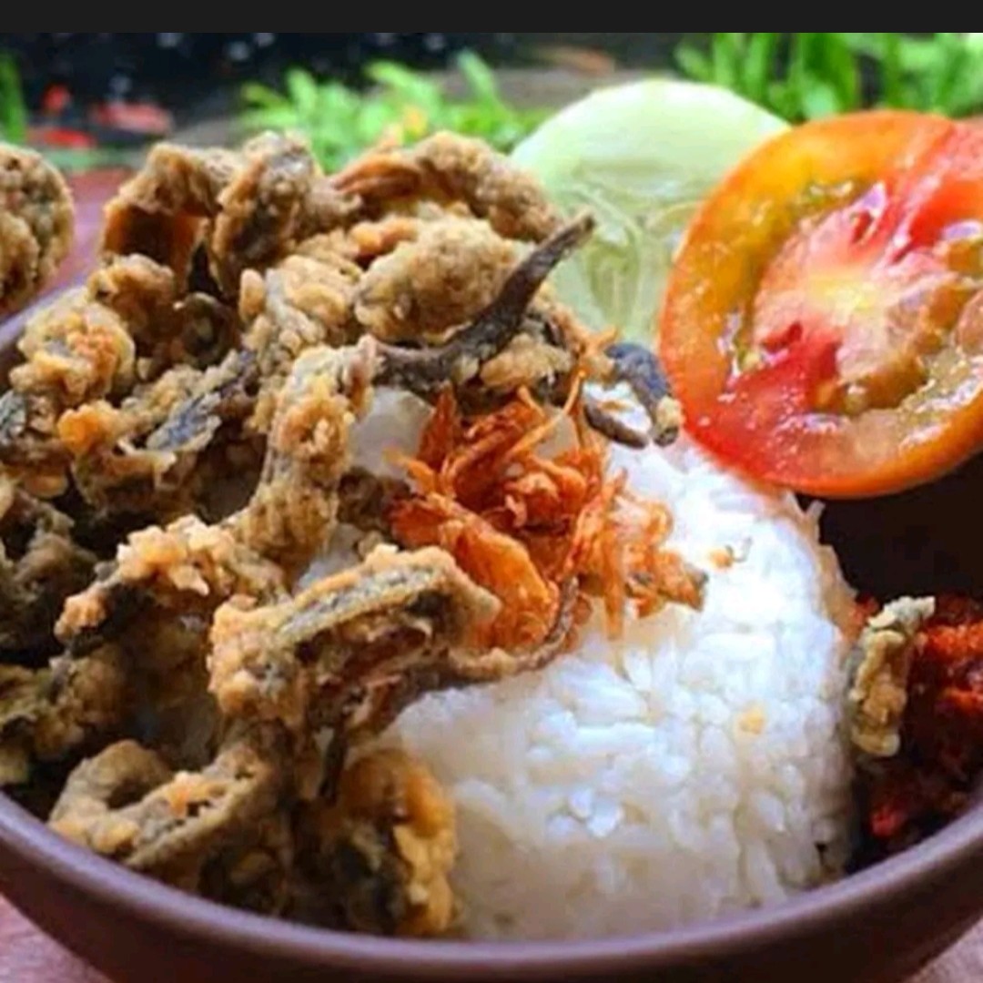 Belut Goreng Tepung Plus Nasi