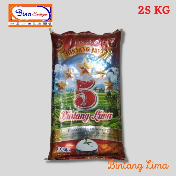 Beras Bintang 5 Super 25 Kg