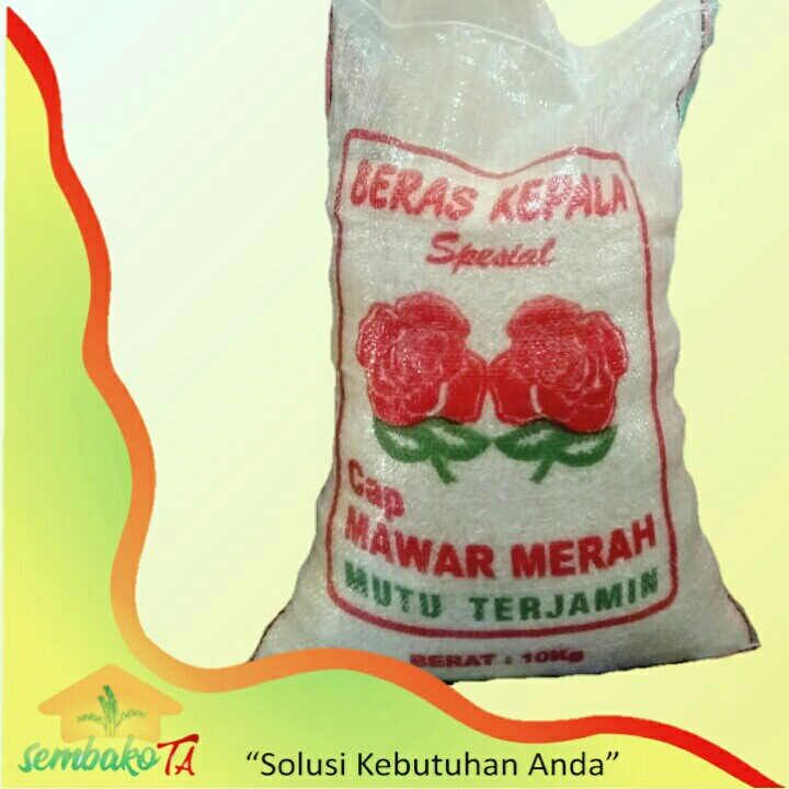 Beras Kepala cap Mawar Merah 2