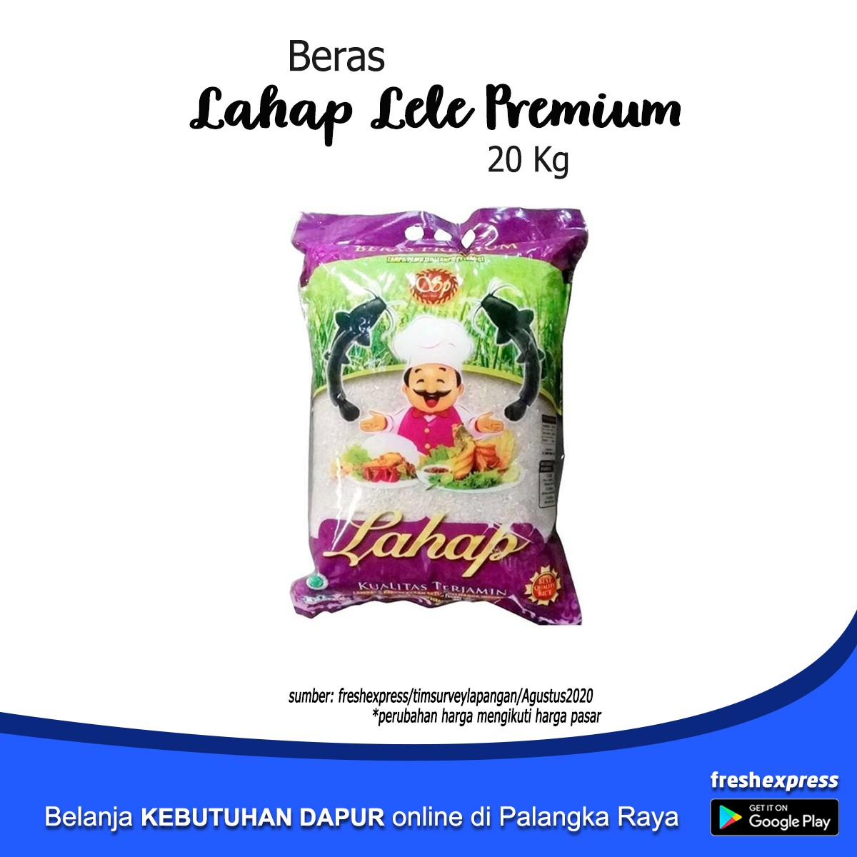 Beras Lahap Lele Premium 20 Kg