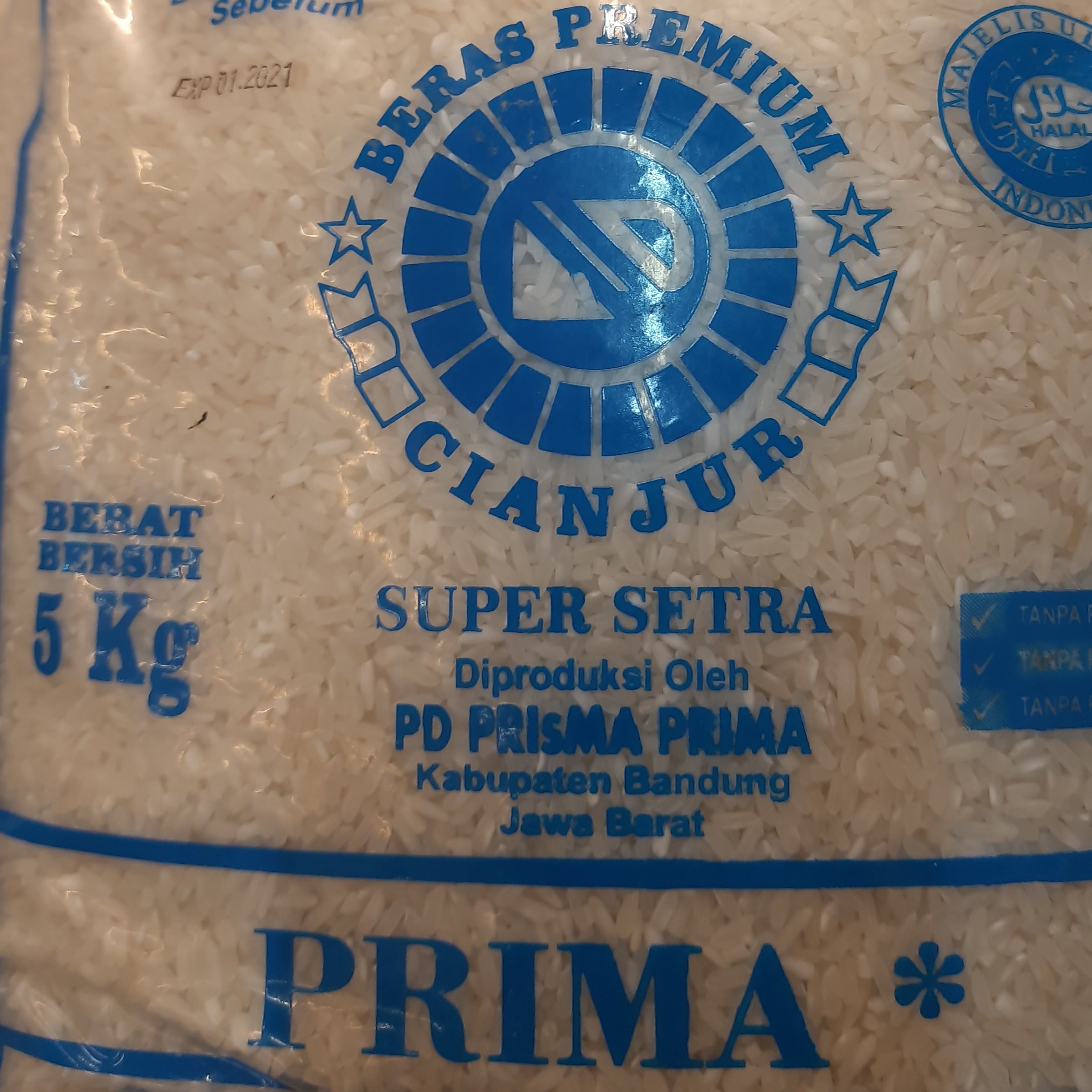 Beras Prima Cianjur 5 Kg