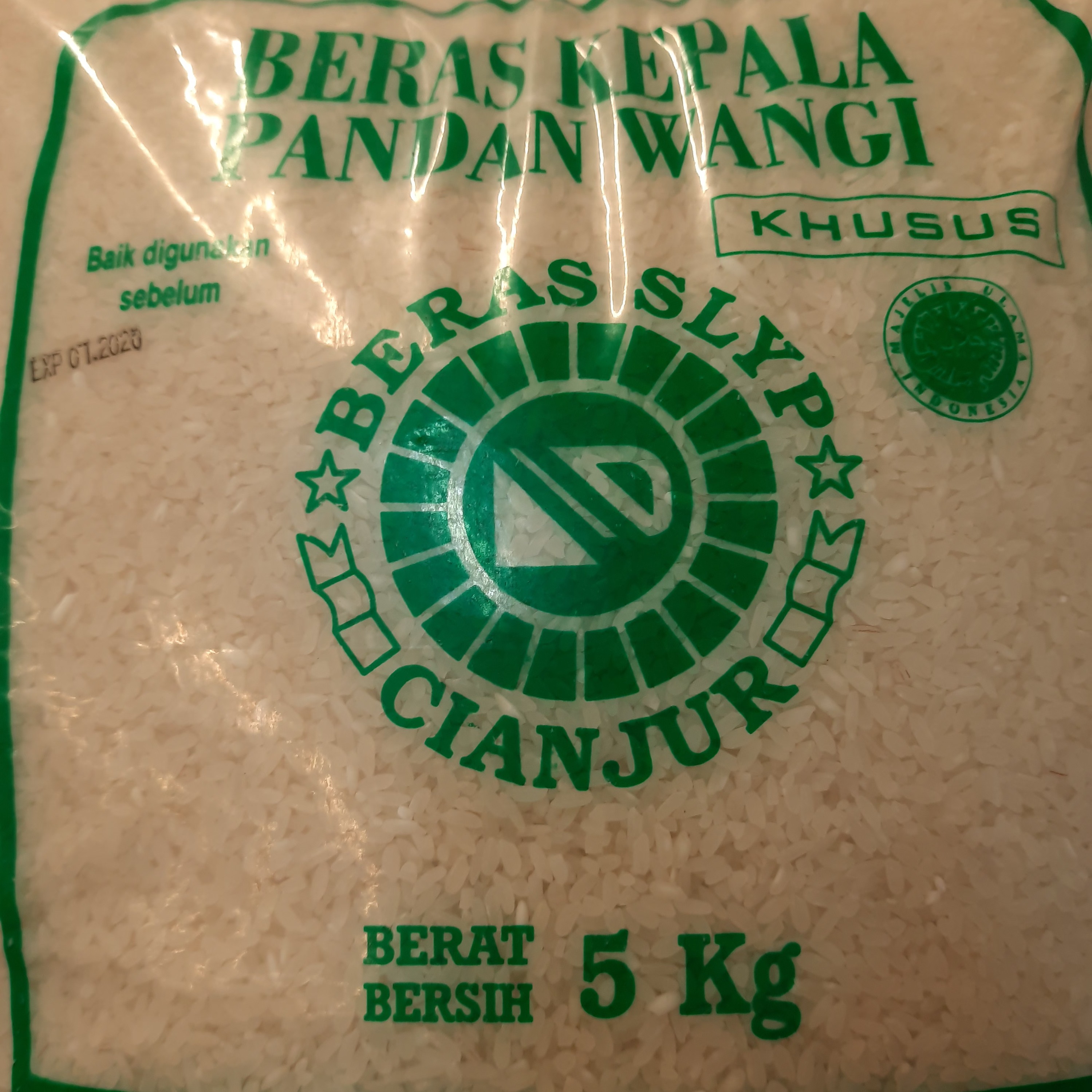 Beras Prima Pandan Wangi Cianjur 5 Kg