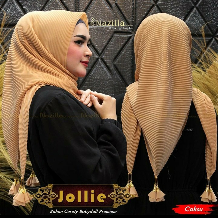 Best seller  Segi Empat Plisket Jollie