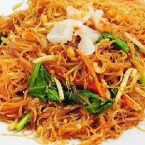 Bihun Goreng Dan Telor Dadar