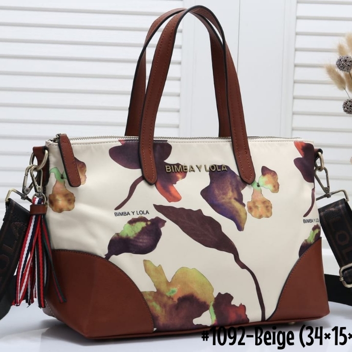 Bimba Y Lola Tote Satin Kanvas 1092 3