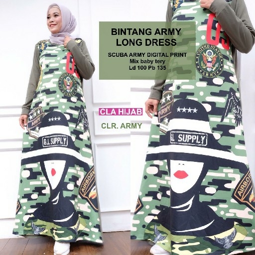 Bintang Army Longdress