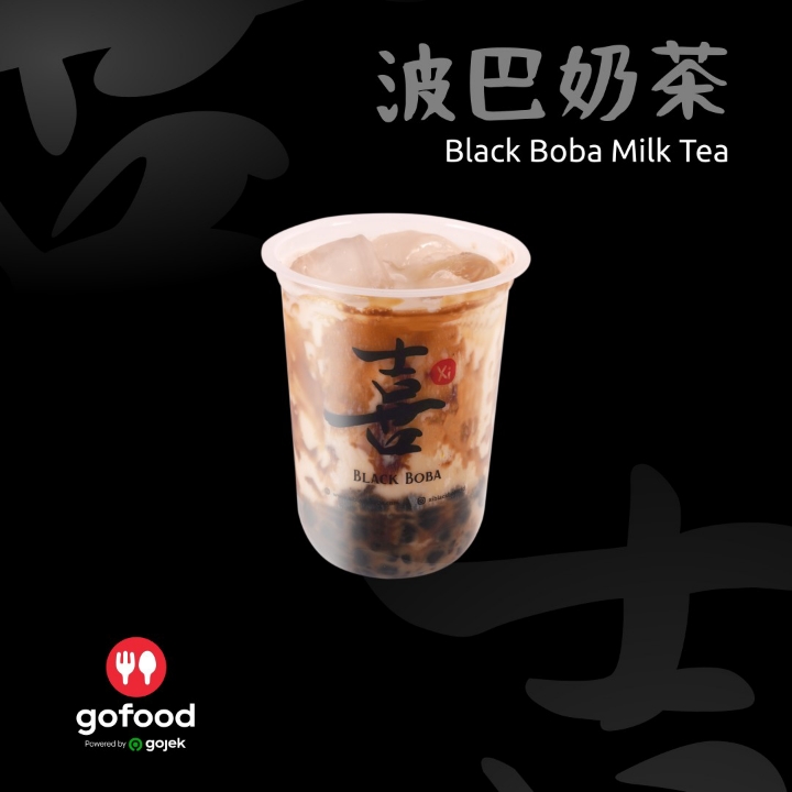 Black Boba Milk Tea