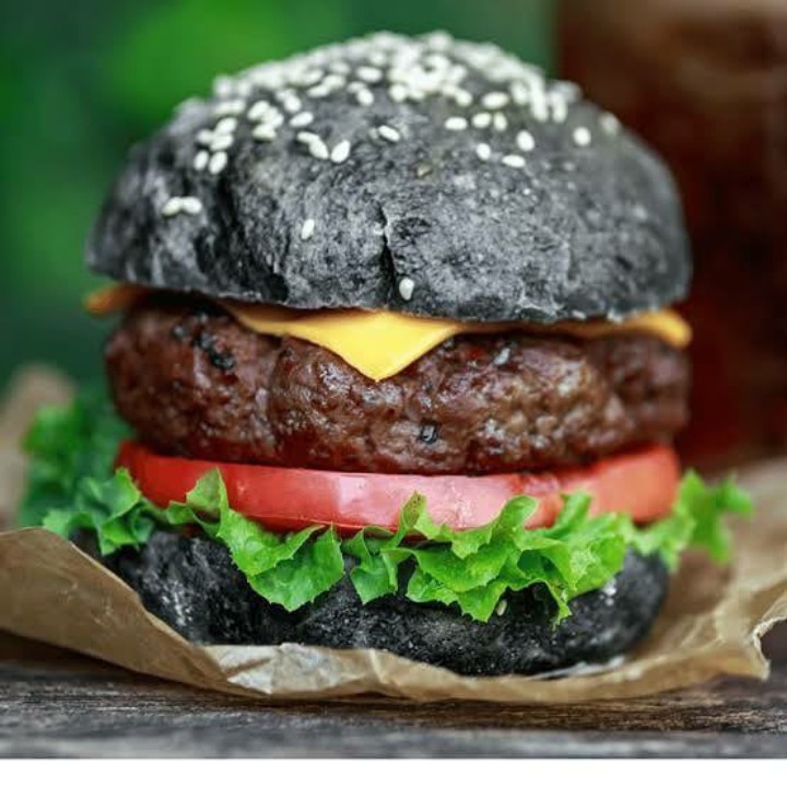 Black Burger Single Beef Keju