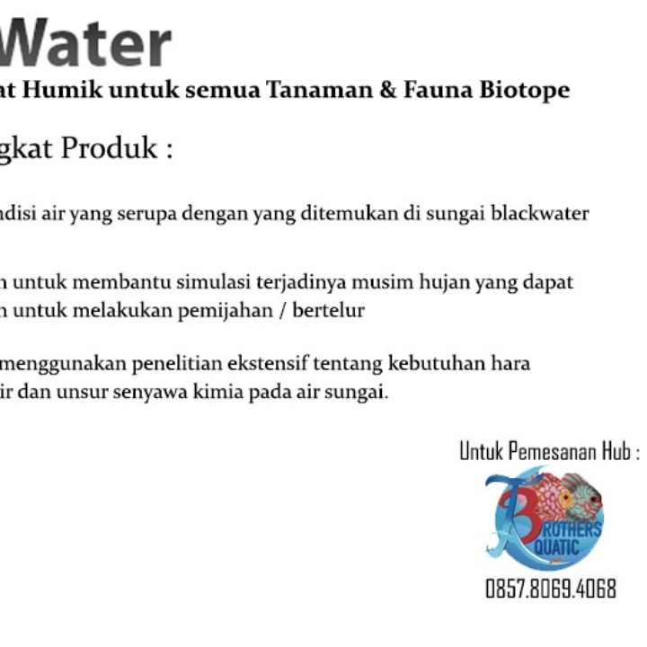 Black Water Brightwell Aquatics  3