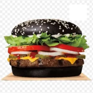 Black burger chicken