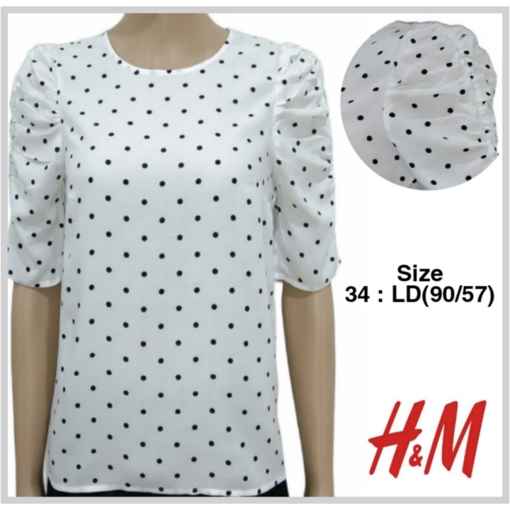 Blouse Polka Wanita SleeveShirt