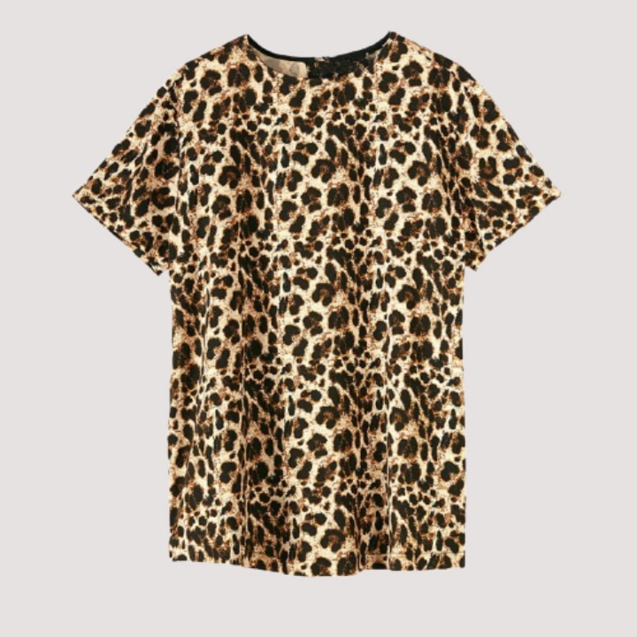 Blouse Short Sleeve HM Leopard