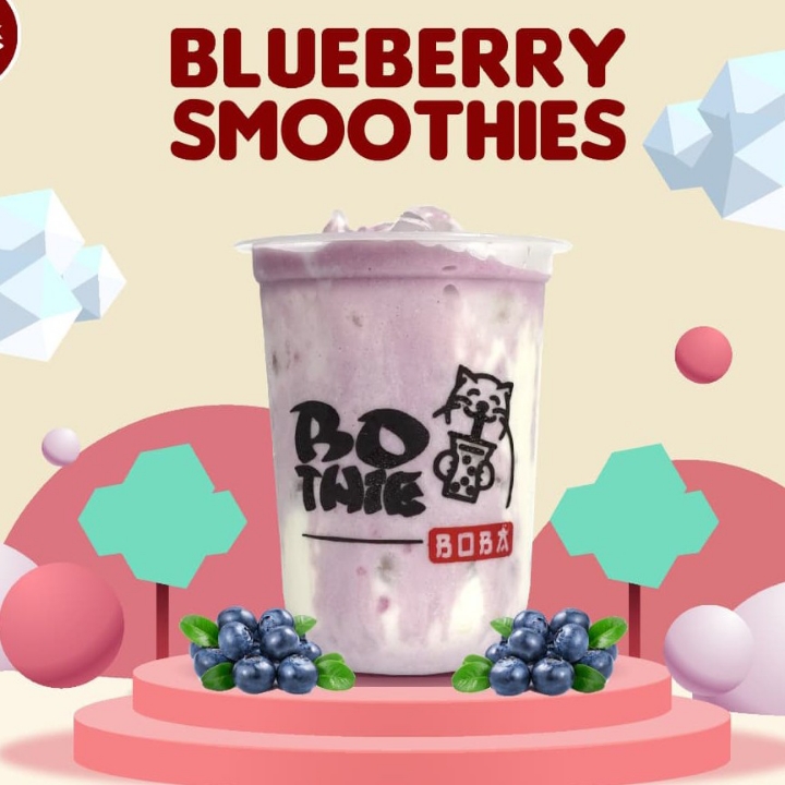 Blueberry Smoothies Boba