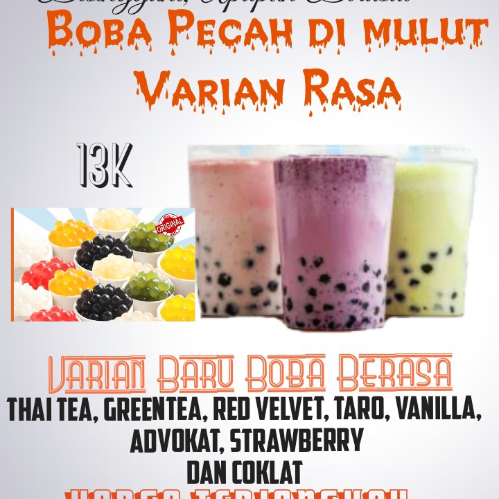 Boba  Pecah  Di Mulut