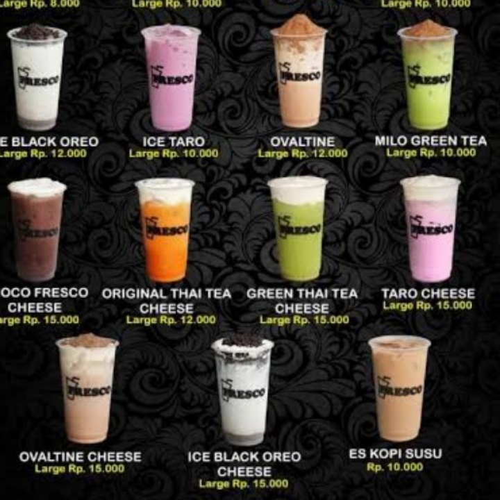 Boba Anggur Plus Topping Keju Oreo