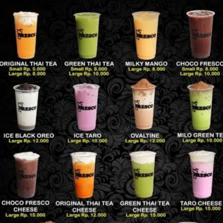 Boba Stoberi Plus Topping Keju Oreo