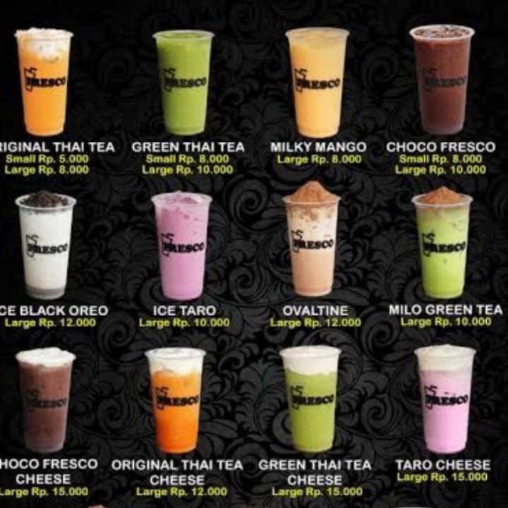 Boba Vanila Blue Plus Topping Keju Oreo