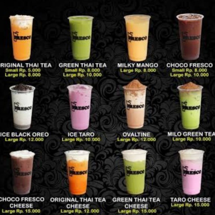 Boba Vanila Plus Topping Keju Oreo