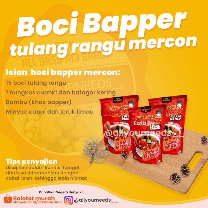 Boci Baper Tulang Rangu Mercon