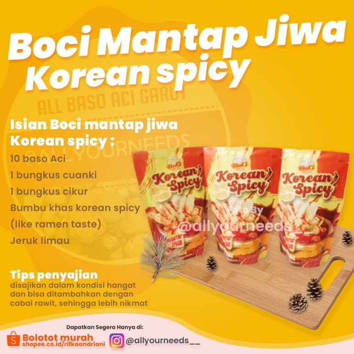 Boci Mantap Jiwa Korean Spicy