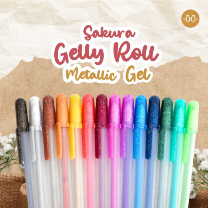 Bolpoin Sakura Gelly Roll Metalic Satuan