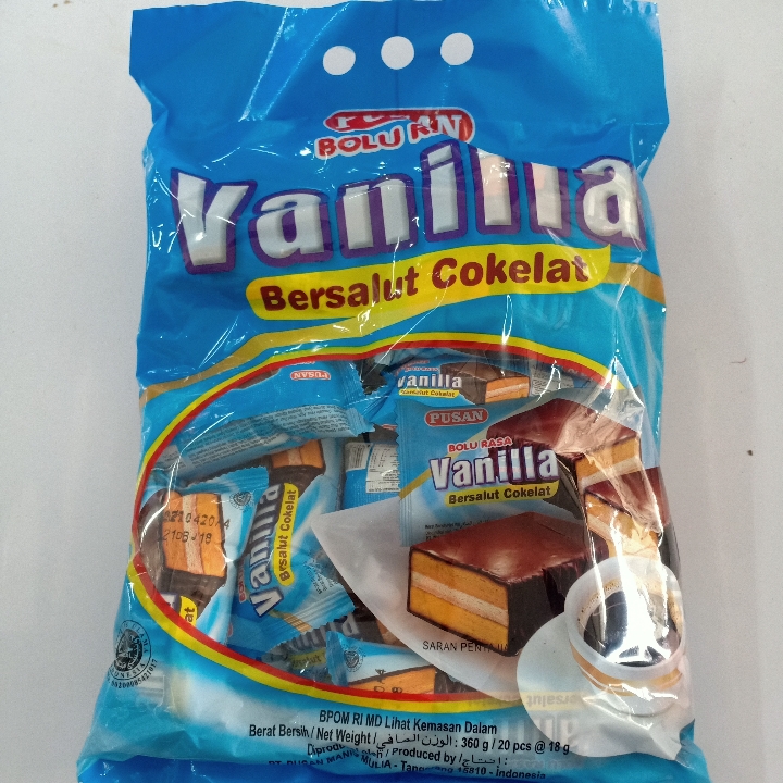 Bolu Vanila Bersalut Coklat