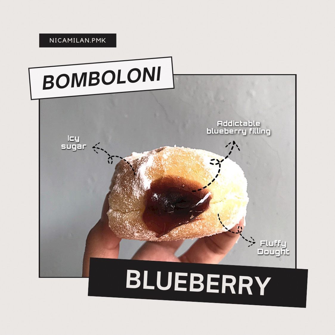 Bombolini Kentang Blueberry