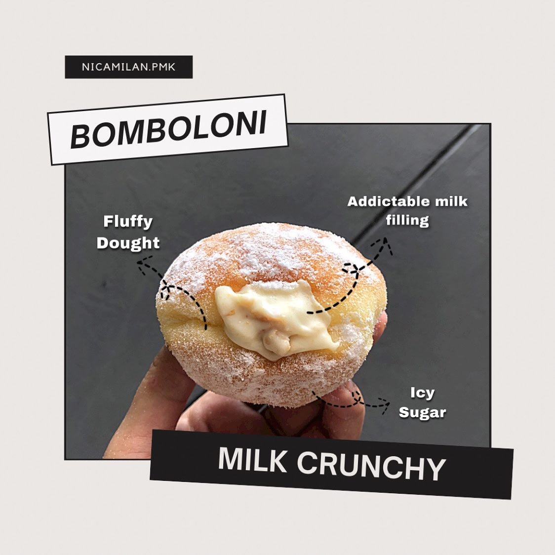 Bombolini Kentang Milk Crunchy