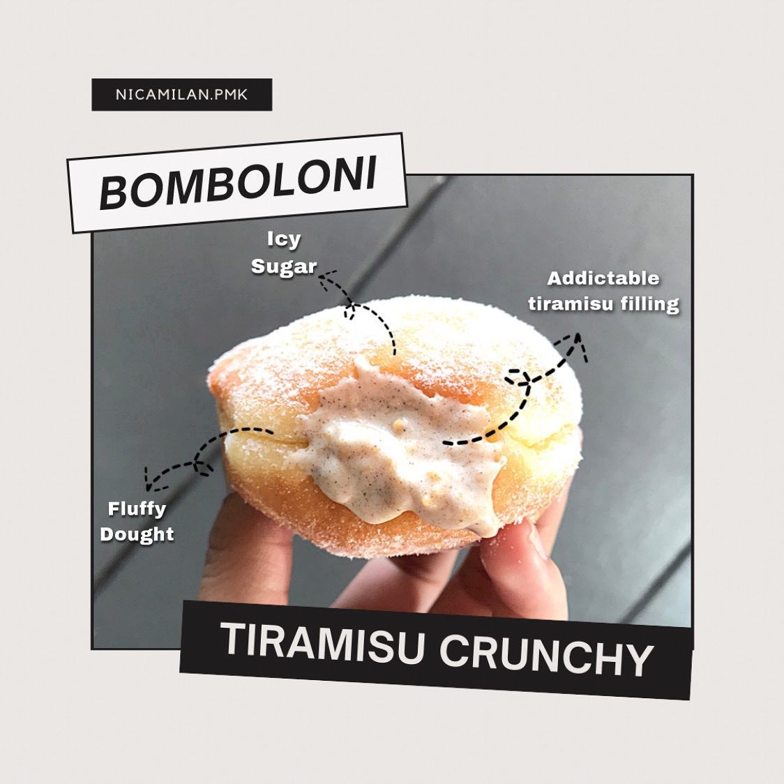 Bombolini Kentang Tiramisu