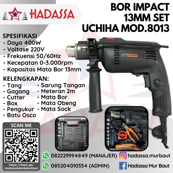 Bor Impact 13mm Set Uchiha Mod8013