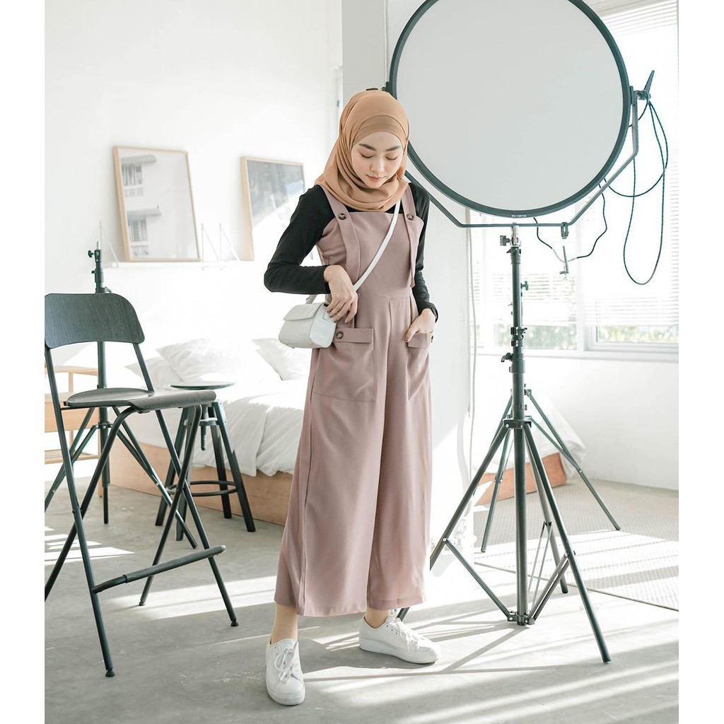 Borju Overall Basic Polos Fashion Muslim Wanita 4