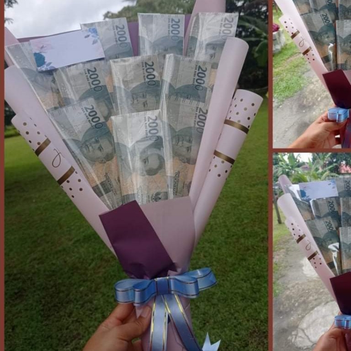 Bouquet Uang Palsu 20 Lembar 2