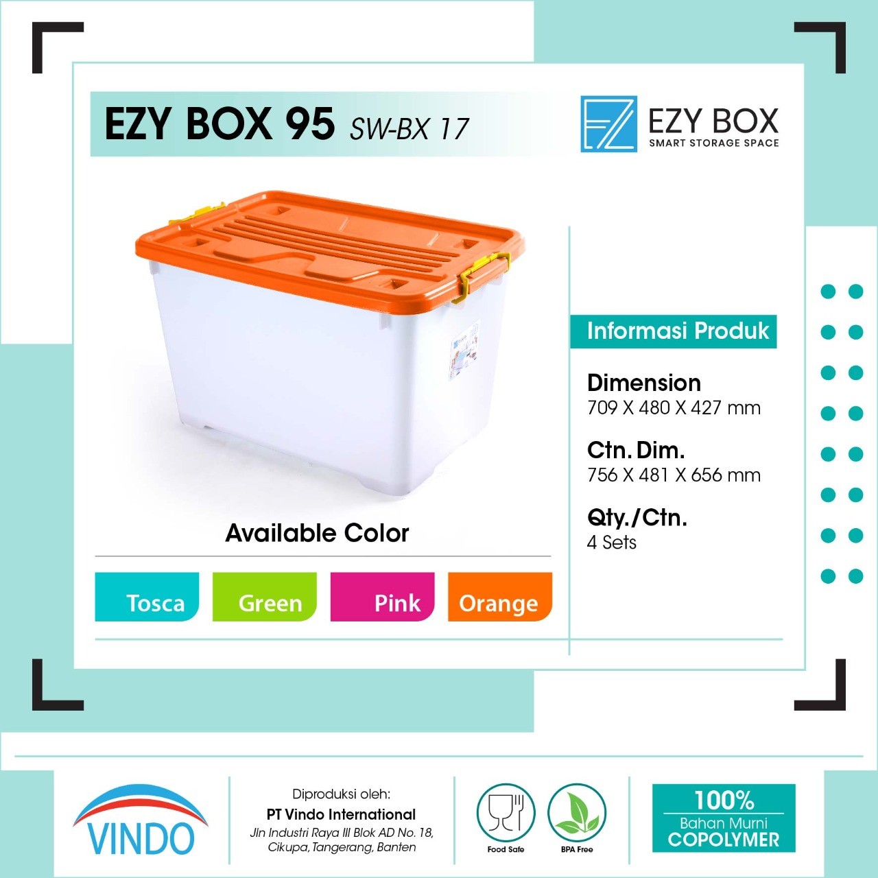 Box Container - EZY BOX 95 Liter