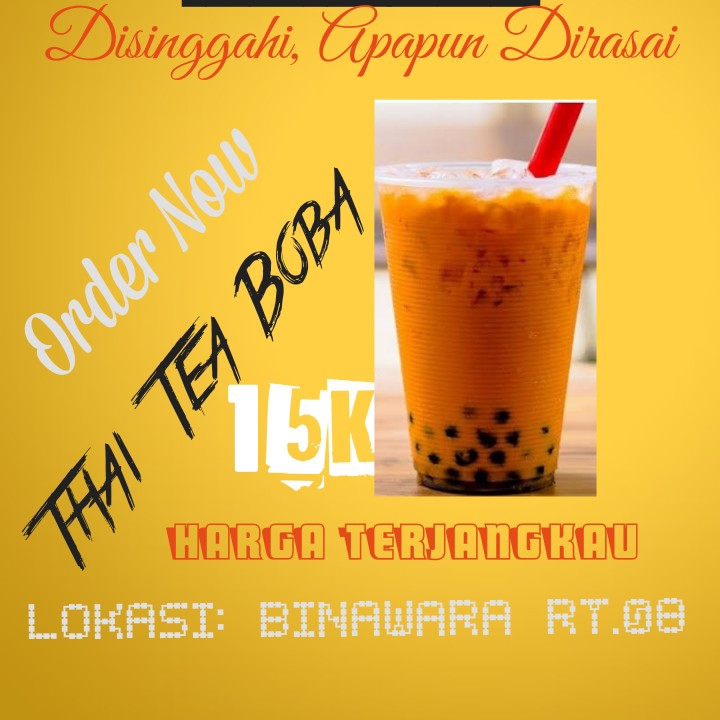 Brown Sugar Boba Thai Tea