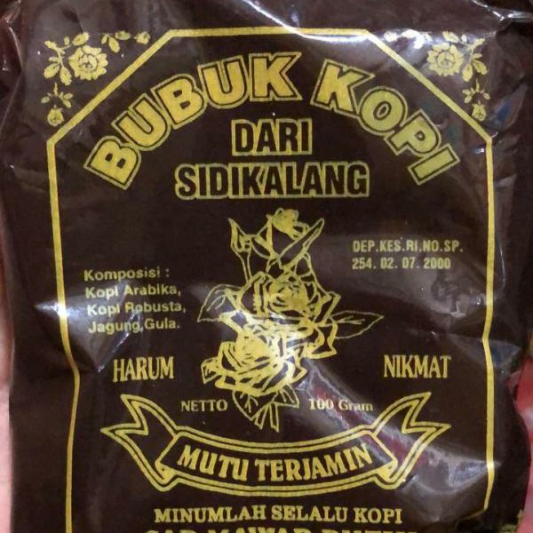 Bubuk Kopi Hitam Sidikalang