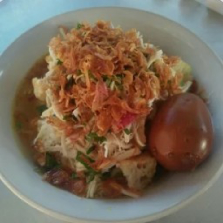 Bubur Ayam Sepesial Telur Bacem Kerupuk Bawang