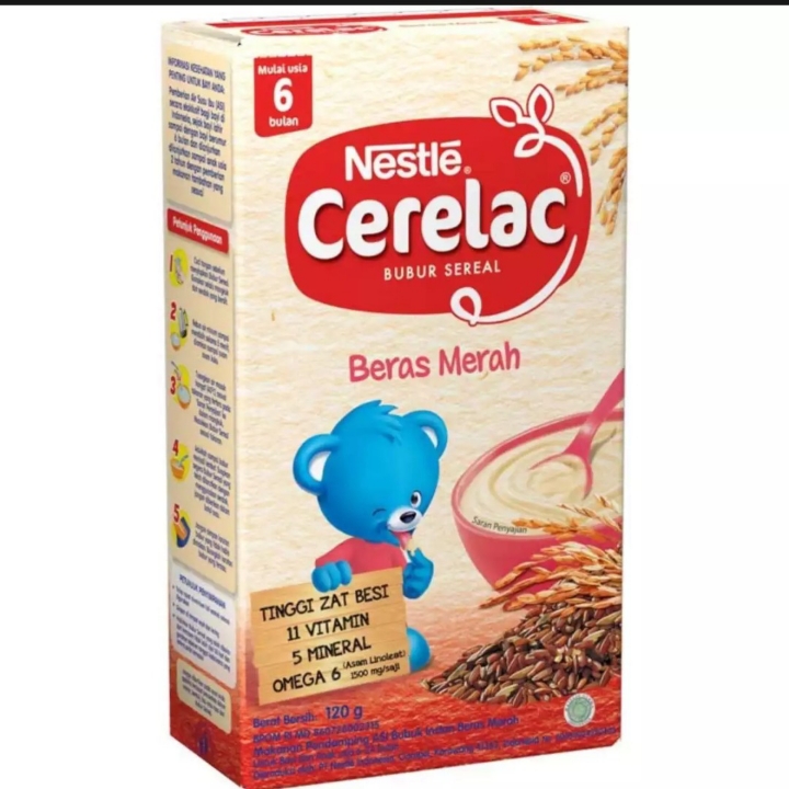 Bubur Cerelac susu Beras Merah 6 Bulan