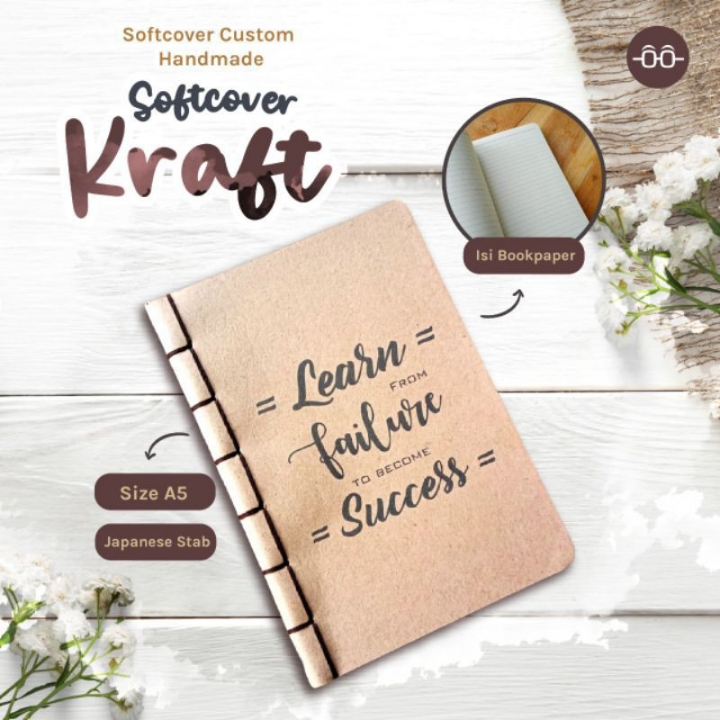 Buku Tulis CUSTOM SOFTCOVER Cover KRAFT 