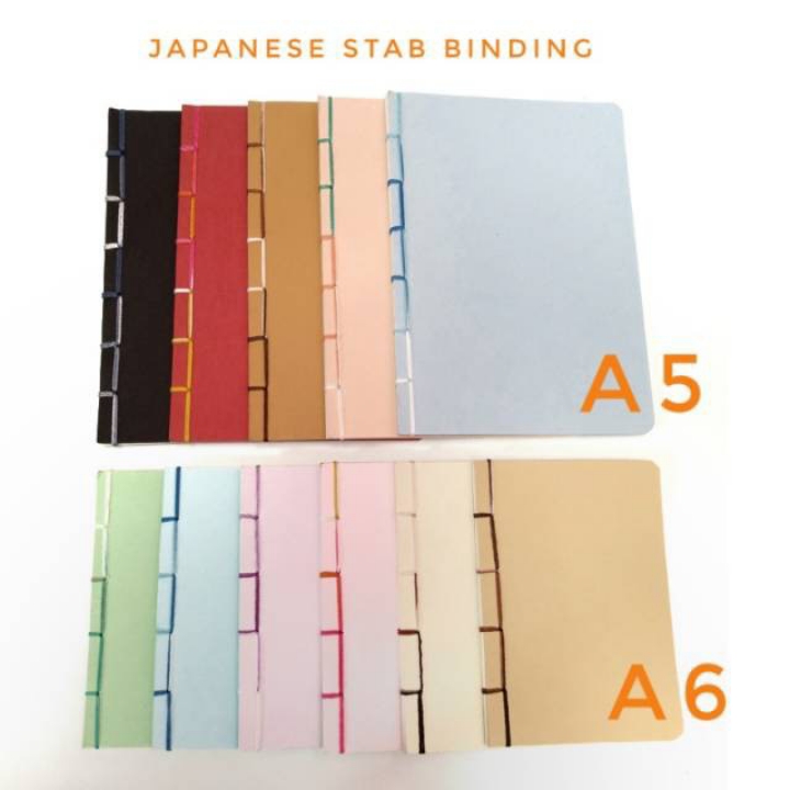 Buku Tulis SOFTCOVER Jaitan JAPANSTAB POLOS Planner Garis Dot Grid