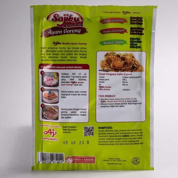 Bumbu Ayam Goreng Sajiku 24gr 2