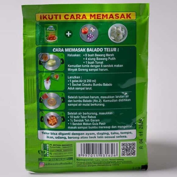 Bumbu Balado Desaku 12gr 2