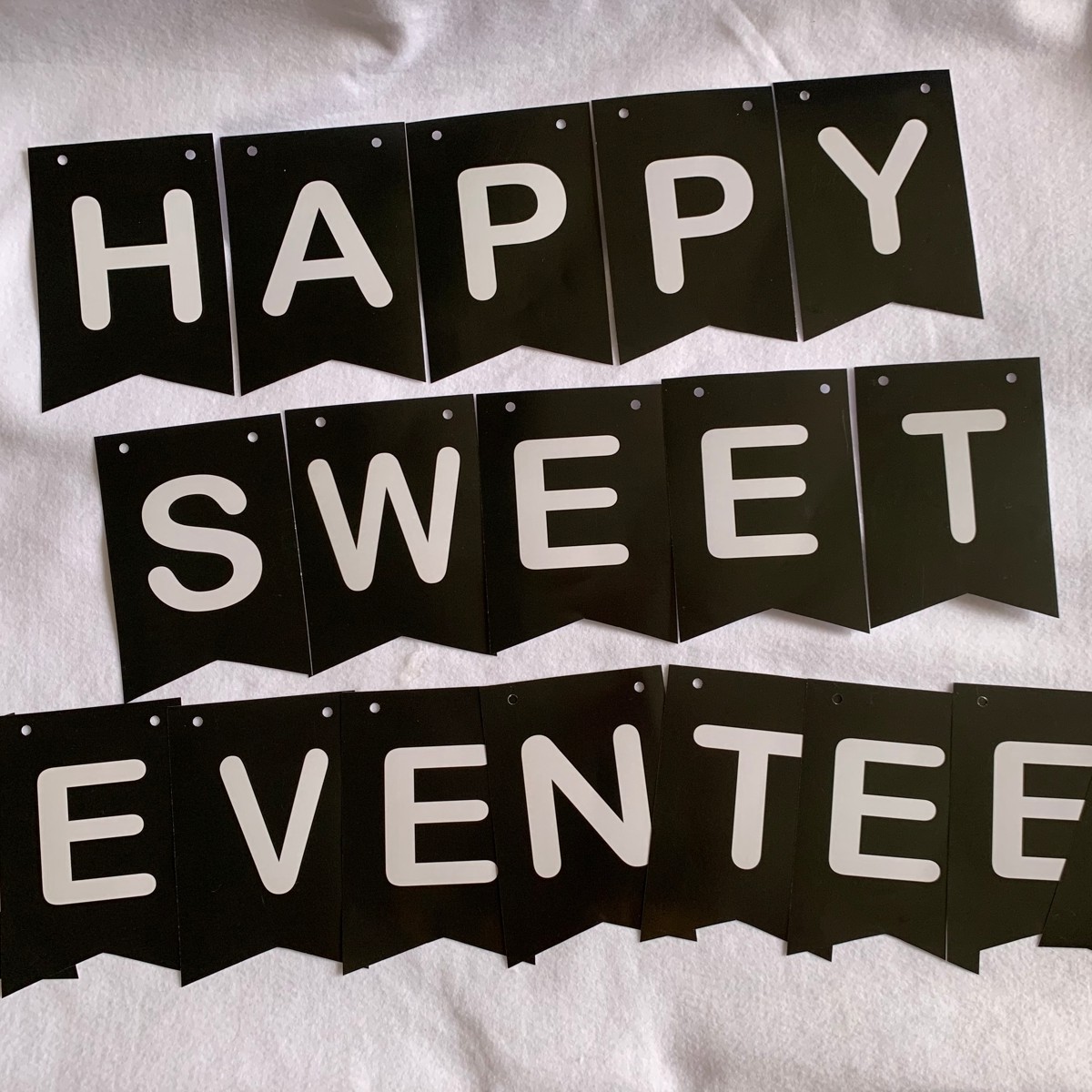 Bunting Flag Custom Happy Sweet Seventeen