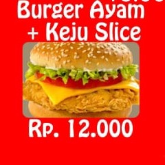 Burger Ayam Slice Keju