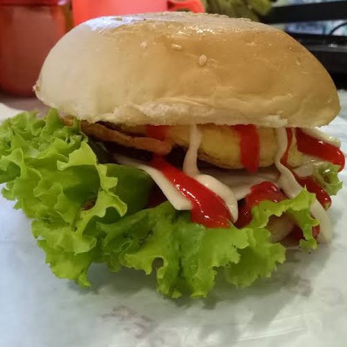 Burger Crispy Double Keju