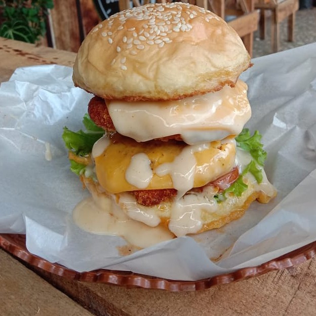 Burger Double Chiken Cheese