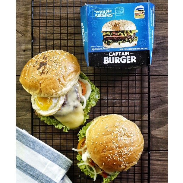 Burger Istimewa Daging Giling Keju Mozarella 