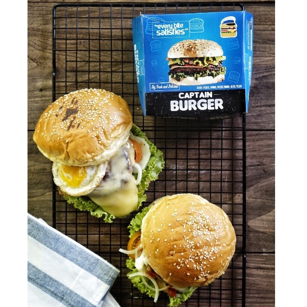 Burger Istimewa Smoke Beef Keju Slice