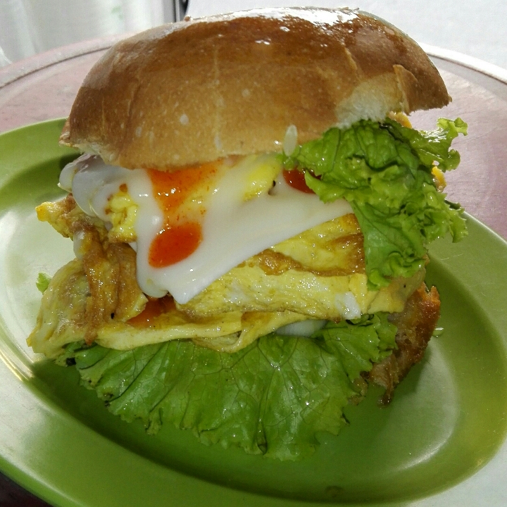 Burger Nuget Telur Keju