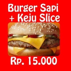 Burger Sapi Keju Slice